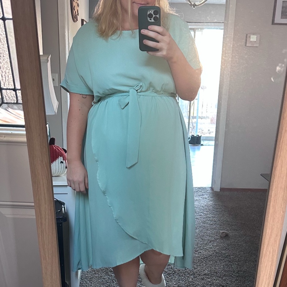 Sage green dress